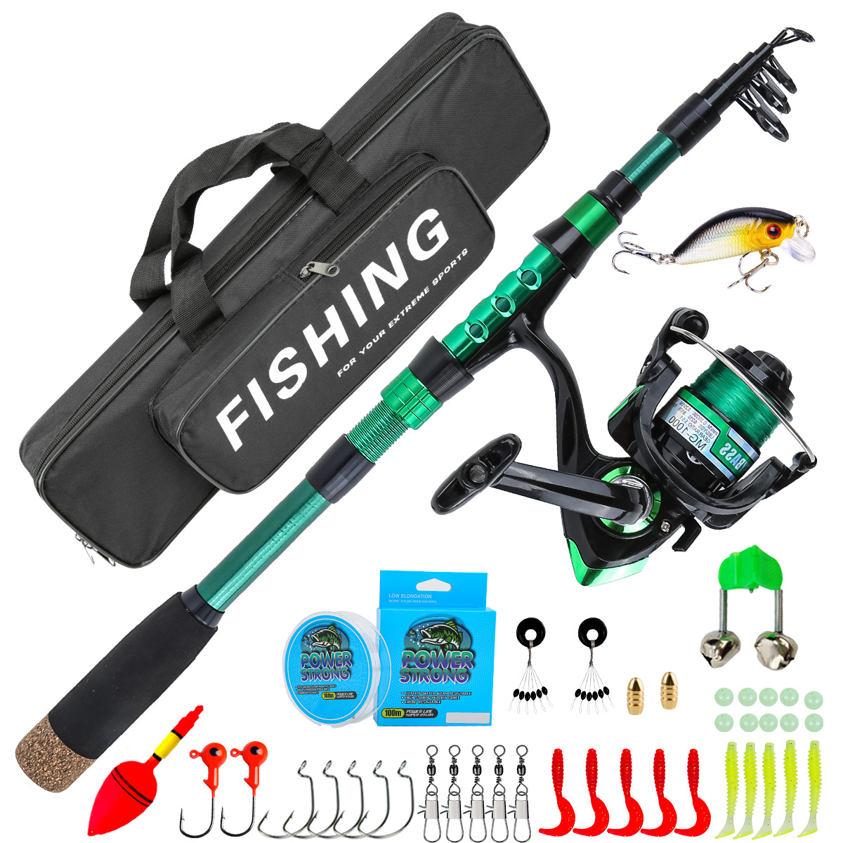 Conventional Reel - Canna da Pesca Telescopica in Fibra