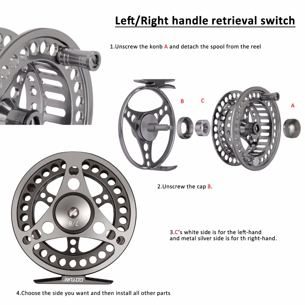 Goture Mulinello da pesca a mo - Reel Spare Spool recensione e prezzo