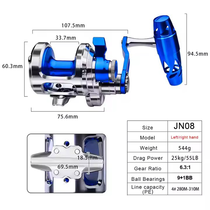Mulinello da pesca CNC interam - Trolling Reel recensione e prezzo