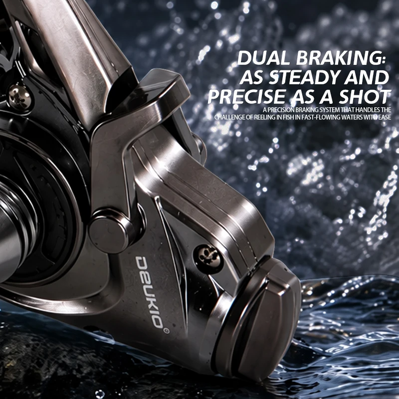 DEUKIO Mulinello da Pesca Spin - Ice Fishing Reel recensione e prezzo