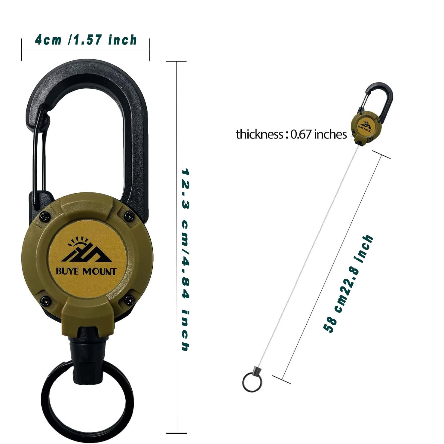 Set di 2 Portachiavi Retrattil - Conventional Reel recensione e prezzo